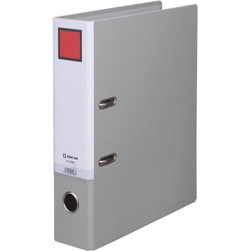 レバー式アーチファイルA4縦 背幅73mm灰10冊