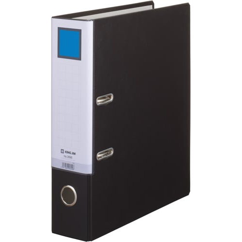 レバー式アーチファイルA4縦 背幅73mm黒10冊