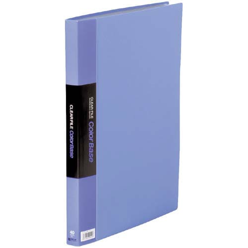 カラーベース固定式 B4縦40ポケット 青×10