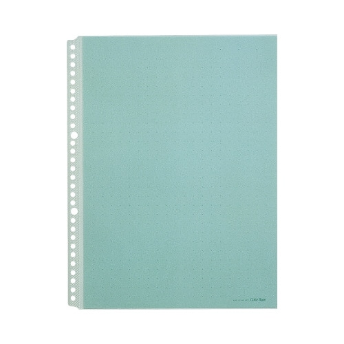 カラーベースポケット A4縦 30穴 緑 10枚