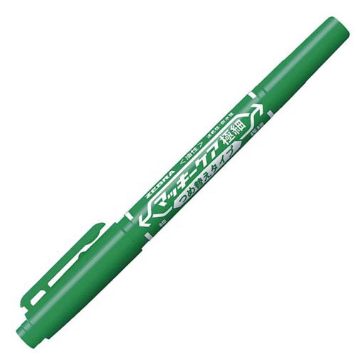 マッキーケア極細 つめ替えタイプ 緑 10本
