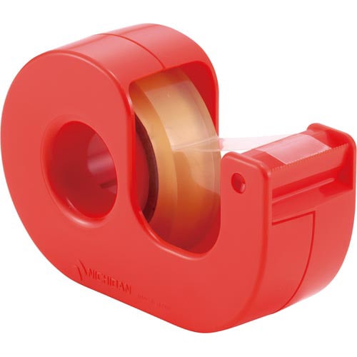 セロテープ小巻カッター付まっすぐ切れる Cレッド