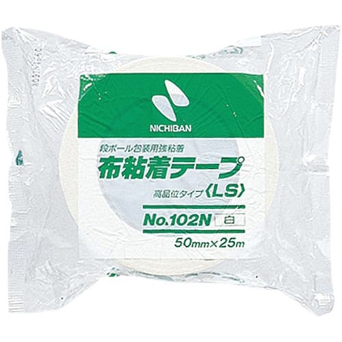 布粘着カラーテープ 50mm×25m 白