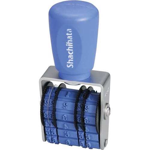 エルゴグリップ欧文トビ日付(5号小切手用)明朝体