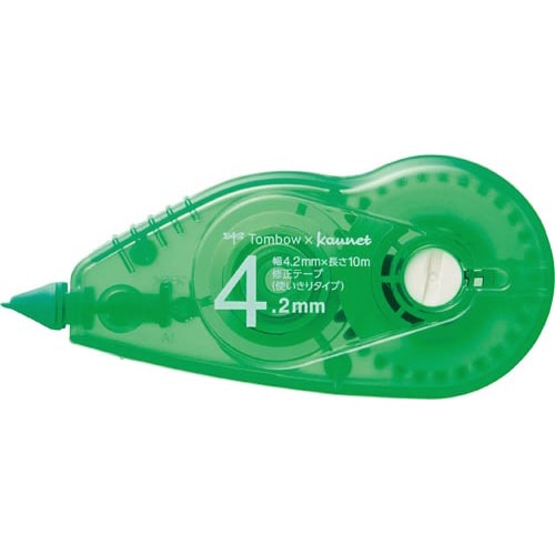 トンボ×カウネット 修正テープ4.2mm緑 30個
