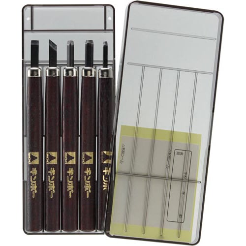彫刻刀 みかさ5本組セリ−スパック