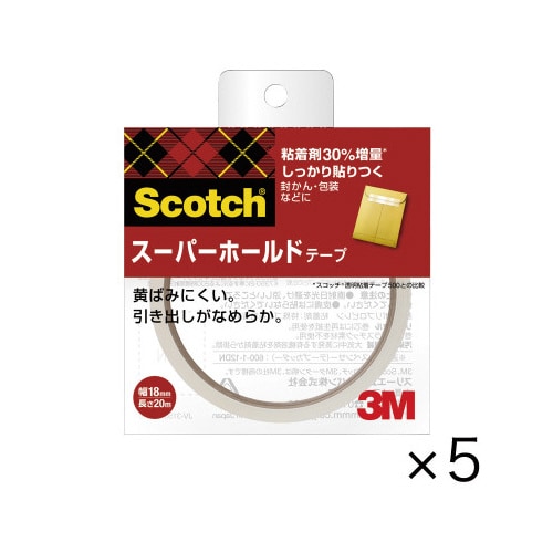 スコッチスーパーホールドテープ 大巻18mm幅×5