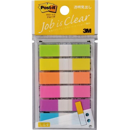 ポストイット ジョーブ 10mm幅 6色×3