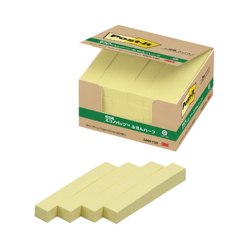 ポストイット 再生紙ふせん75×12.5 黄24冊