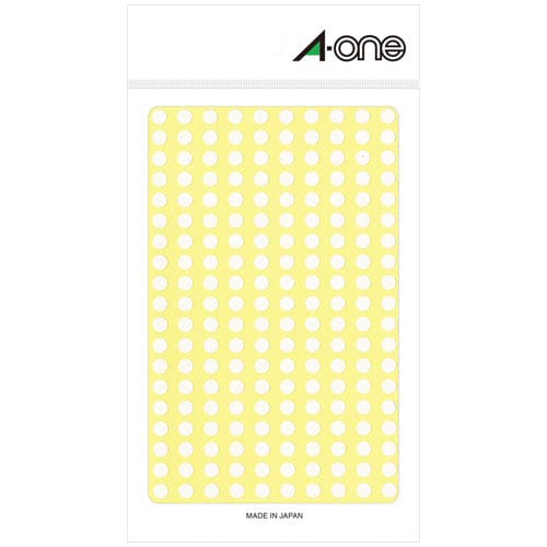 カラーラベル 丸型 5mm径 白