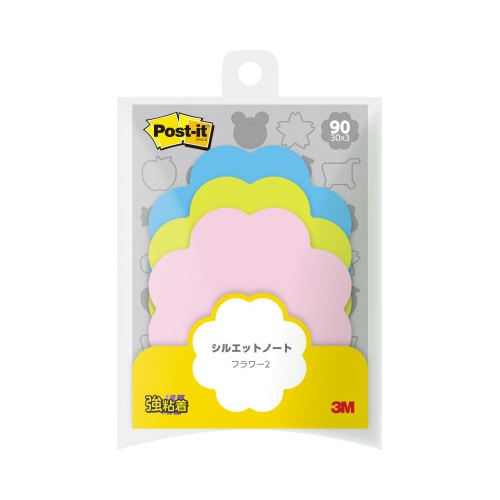 ポストイット シルエットノート 強粘着 フラワー2