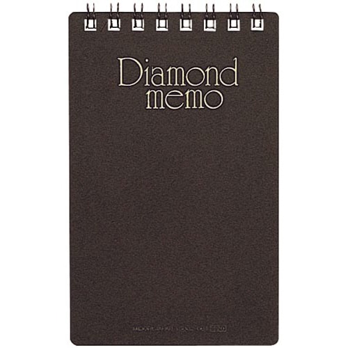 ダイヤメモ<M>黒 5mm幅罫 40枚 10冊