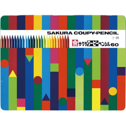 クーピーペンシル60色 缶入