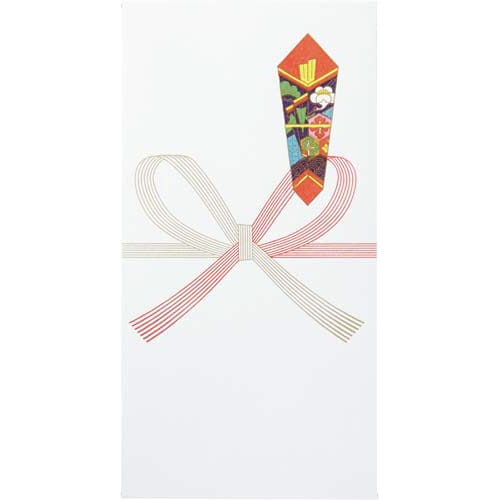 まっすぐ書ける金封 祝 万円袋 赤白7本 200枚