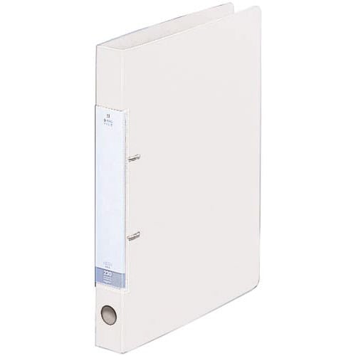 Dリング2穴ファイル 白A4縦背幅34mm10冊