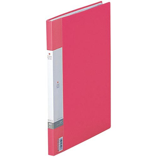 クリヤーブックサイドベンツ A4縦 赤×10