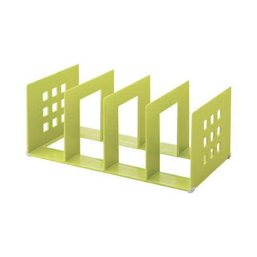 仕切りラック 2L 390幅 黄緑