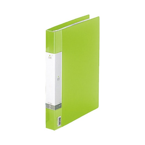 クリヤーブック交換式 黄緑 A4縦背幅35mm
