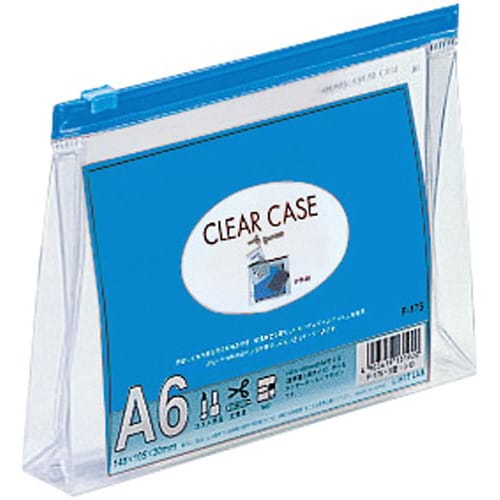 クリヤーケースマチ付き A6 S型 藍 5枚