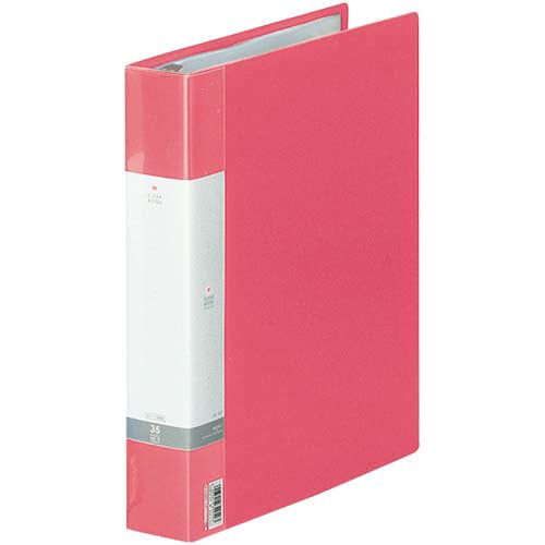 クリヤーブック交換式 赤 A4縦背幅50mm6冊