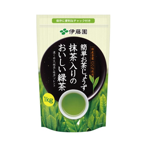 簡単お茶じょうず 抹茶入りのおいしい緑茶1kg×3