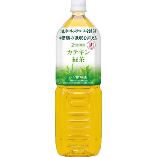 トクホ 2つの働きカテキン緑茶 1.5L 8本