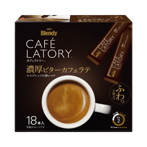 カフェラトリースティック濃厚ビターラテ18本×6