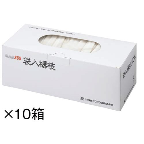紙袋入り楊枝(箱仕様) 1000本×10パック