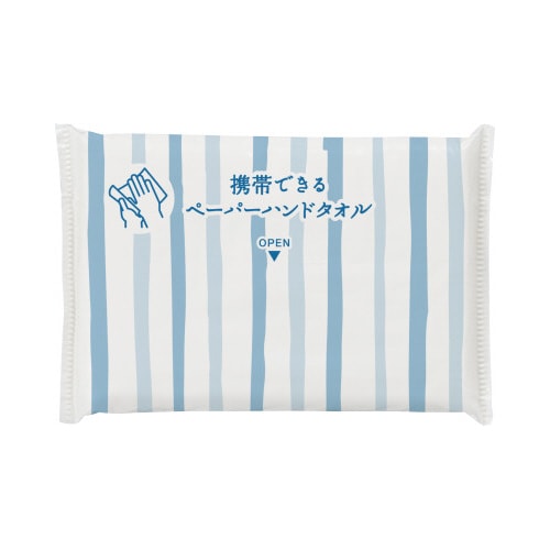 携帯できるペーパーハンドタオル 20パック入×30