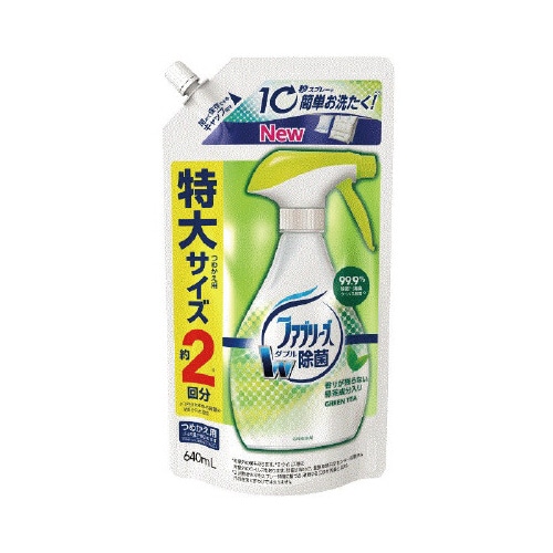 ファブリーズダブル除菌 緑茶 詰替640ml×4