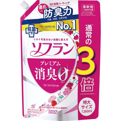 ソフランP消臭 フローラルアロマ 詰替1260ml