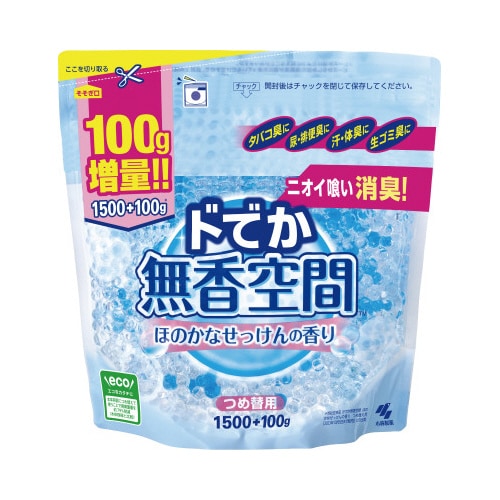 ドでか無香空間 ほのかなせっけん 替1600G×6