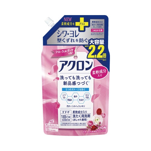 アクロン フローラルブーケ 詰替用850ml×12
