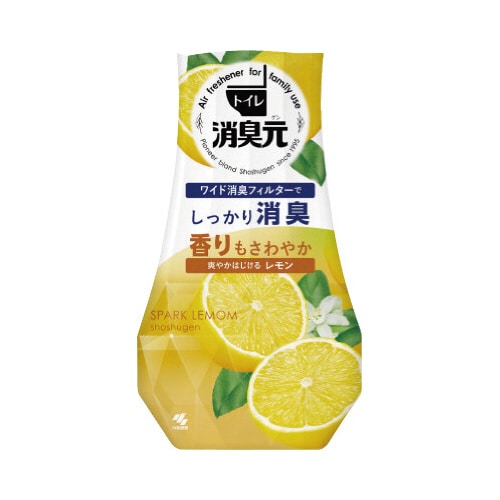 トイレの消臭元 爽やかはじけるレモン400ml×4