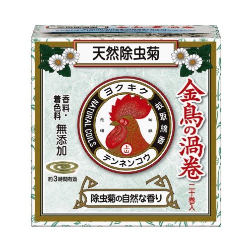 天然除虫菊金鳥の渦巻ミニサイズ20巻