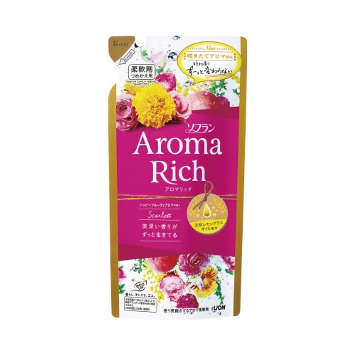 ソフランアロマリッチ スカーレット替400ml×4