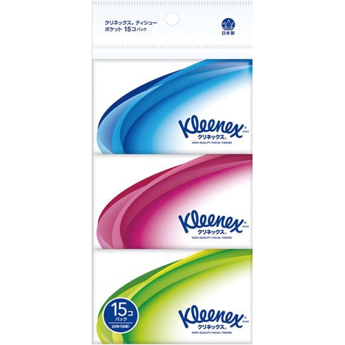 クリネックスティシューポケット 15個入×40