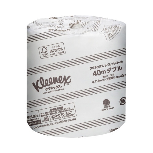 クリネックストイレット W40m 80個 5梱以上