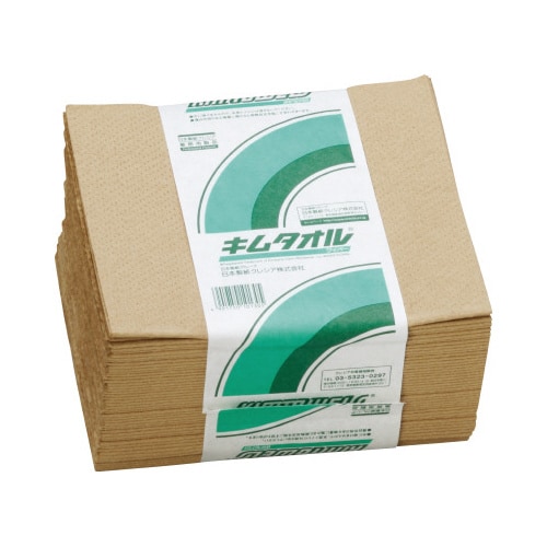 キムタオル ブラウン 4つ折り 50枚×24
