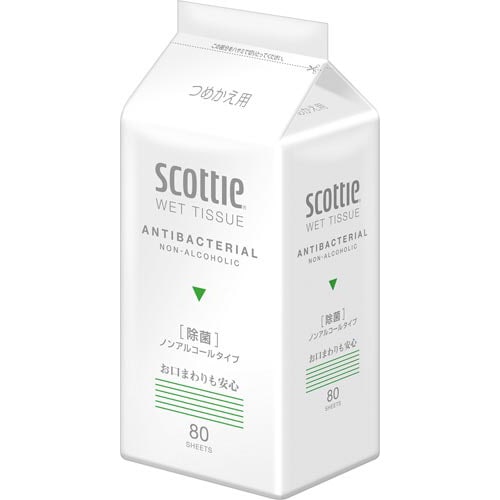 ウェットティシュー除菌ノンアルコール替80枚×24