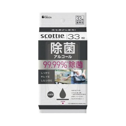 スコッティウェットティシュー 除菌アルコール×6