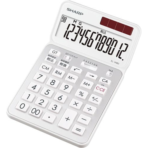 カラー・デザイン電卓 EL−VN83−WX