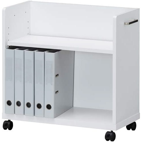 木製デスク下ワゴン 天板なし 薄型