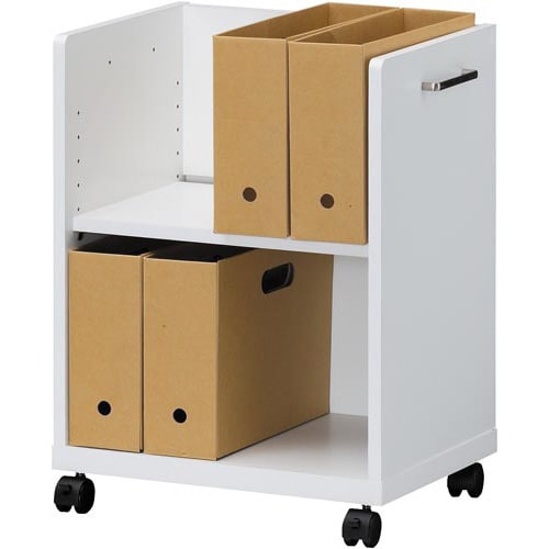 木製デスク下ワゴン 天板なし