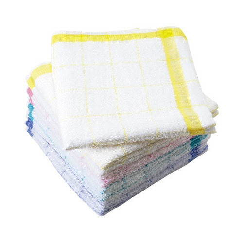 オリジナル格子柄台ふきん 10枚入×12