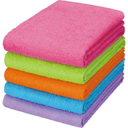 蛍光カラータオル 5色アソート×5パック