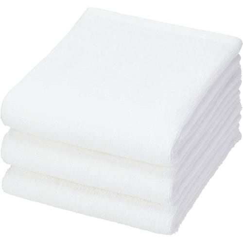 高耐久性フェイスタオル ホワイト 3枚入×5