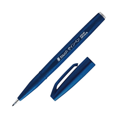 筆タッチサインペン ブルーブラック