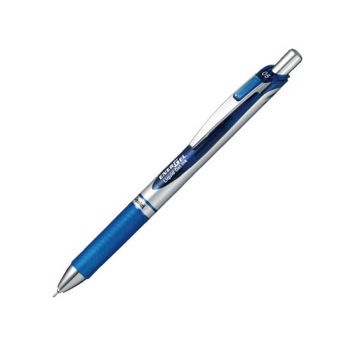 エナージェルBLN75 シルバー軸 青10本入