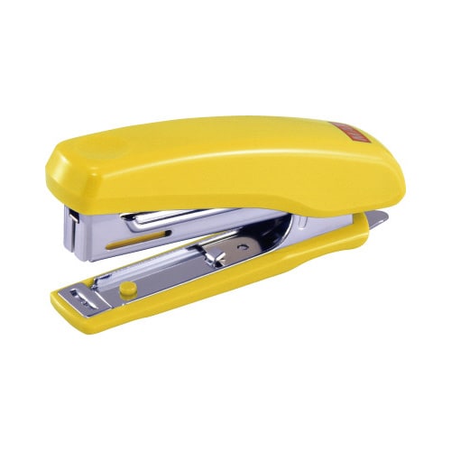コンパクトホッチキス10号 イエロー